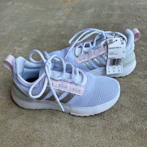 Little girls Adidas Racer TR21 sneakers size 13 Breathable fabric.
